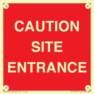 CAUTION SITE ENTRANCE